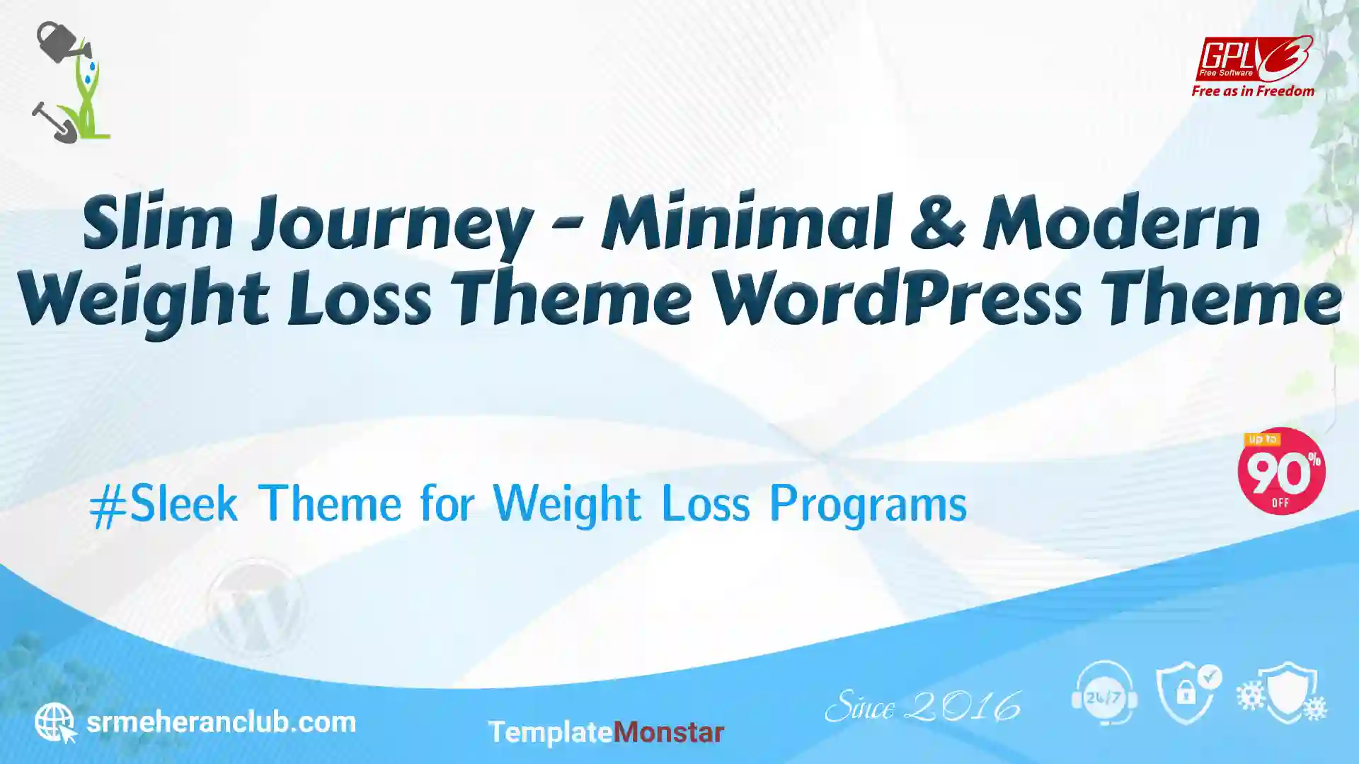Slim Journey – Minimal & Modern Weight Loss Theme WordPress Theme — Theme by Templatemonster