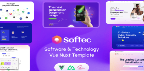 Softec - Software & Technology Vue Nuxt 3 Template