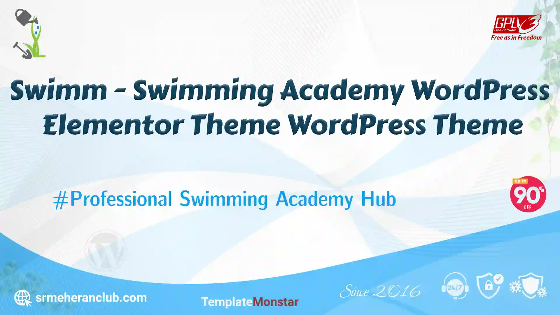 Swimm – Swimming Academy WordPress Elementor Theme WordPress Theme — Theme by Templatemonster