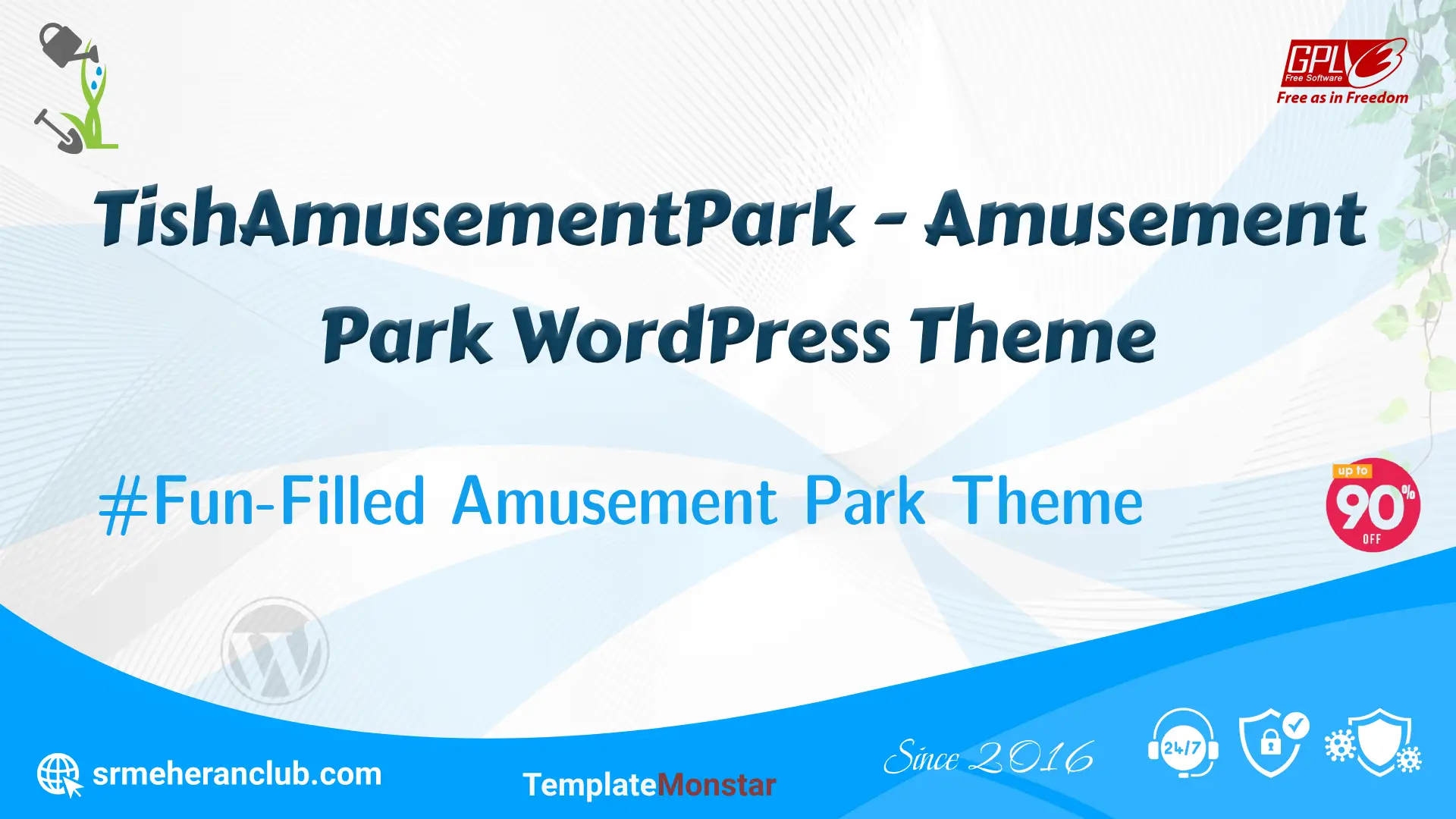 TishAmusementPark – Amusement Park WordPress Theme — Theme by Templatemonster