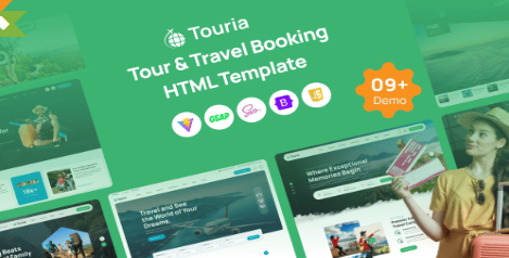 Touria - Tour & Travel Booking HTML Template
