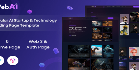 WebAi - AI Startup & Technology Django Landing