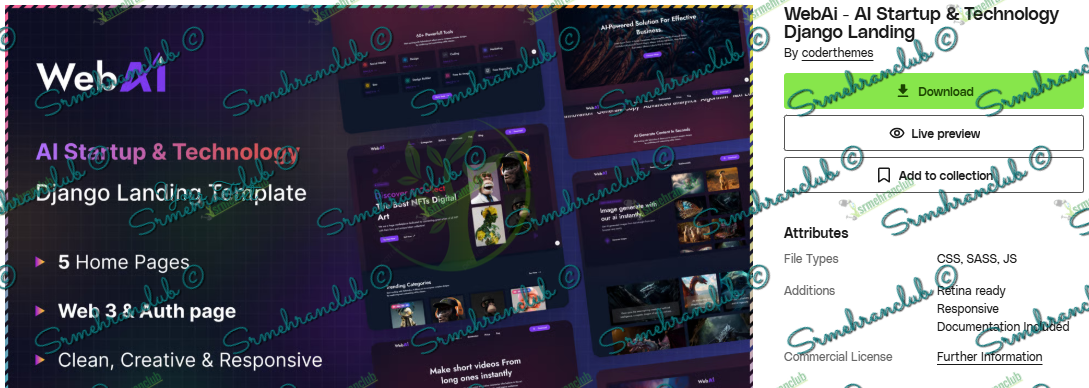 WebAi Django Template Free Download – AI Startup & Tech Landing