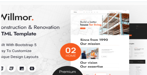 Willmor - Construction & Renovation HTML Template1.0