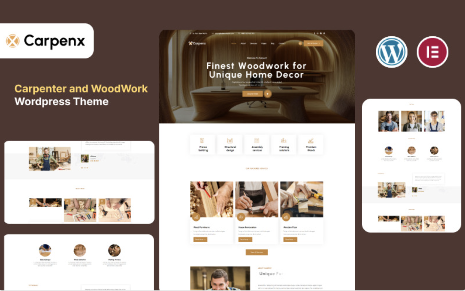 Carpenx - Carpenter and Craftsman WordPress Theme