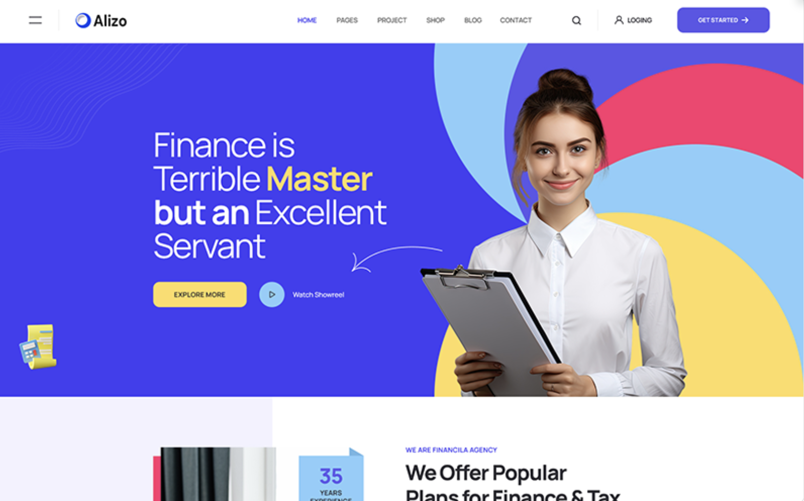 Alizo - Business & Finance WordPress Theme
