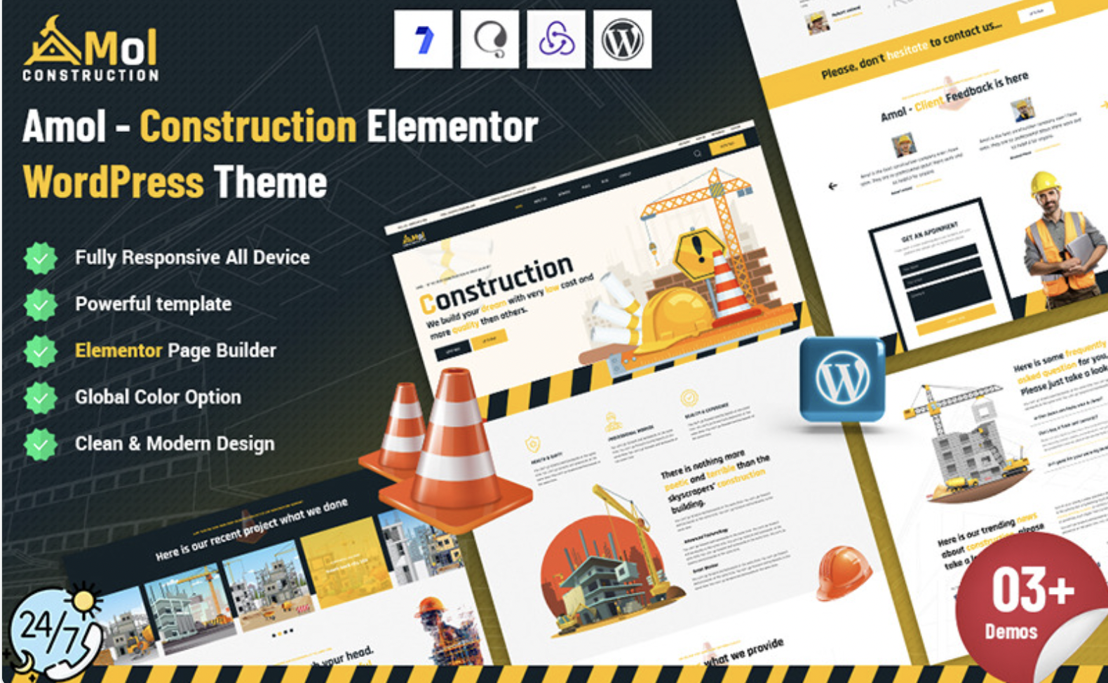 Amol - Construction Elementor WordPress Theme