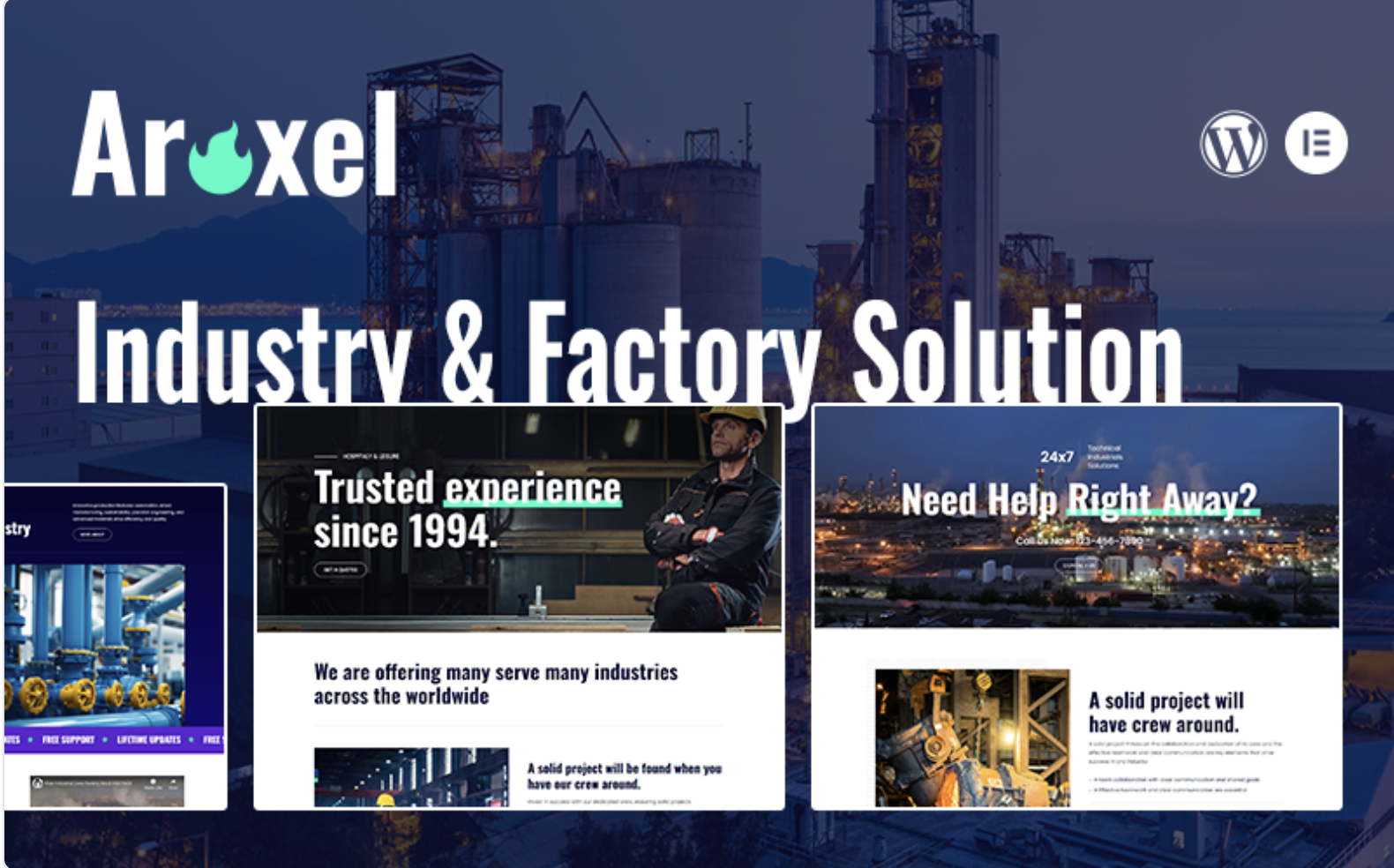 Aroxel - Industry & Factory WordPress Theme