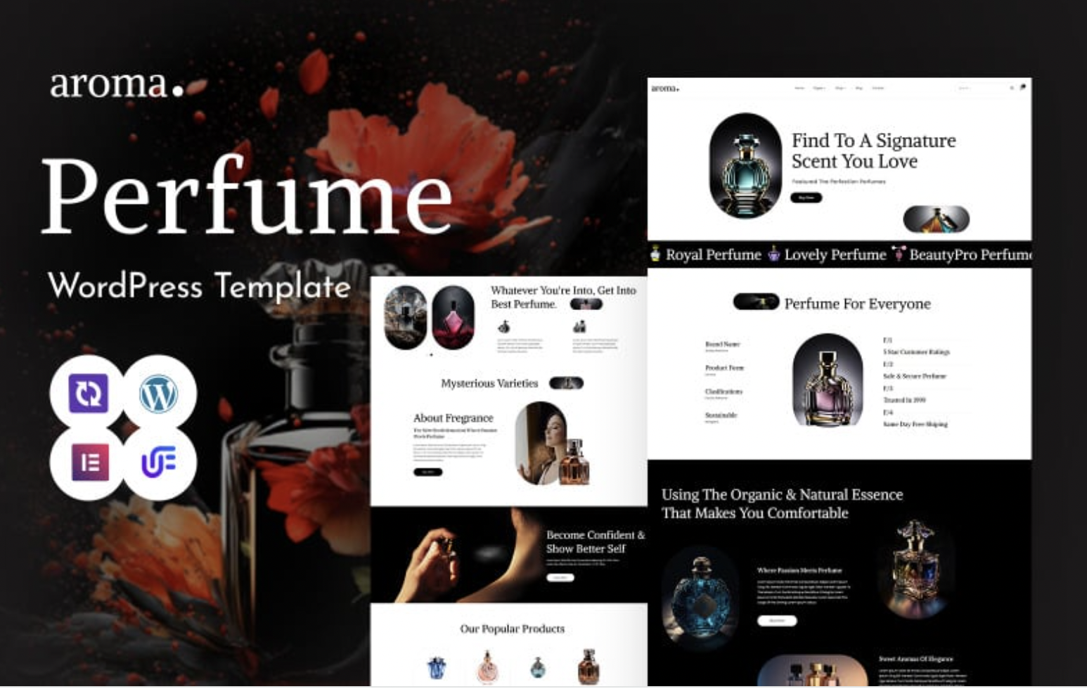 Aroma - Perfume Shop And Cosmetics Store Multipurpose WordPress Elementor Theme WordPress Theme