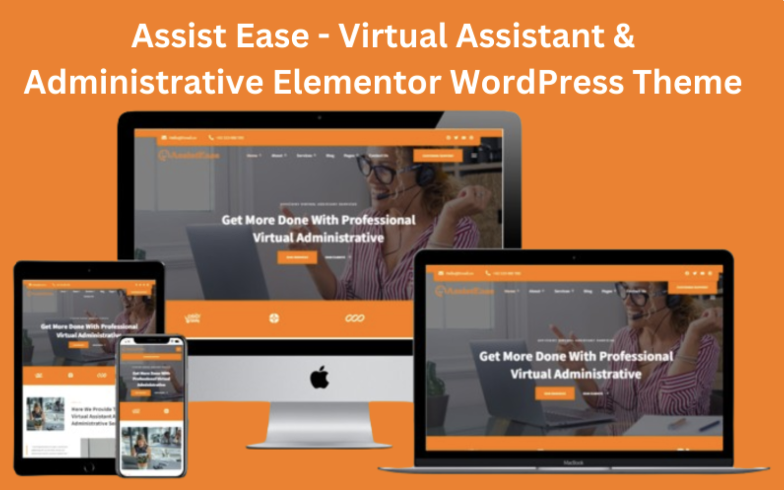 Assist Ease - Virtual Assistant & Administrative Elementor WordPress Theme