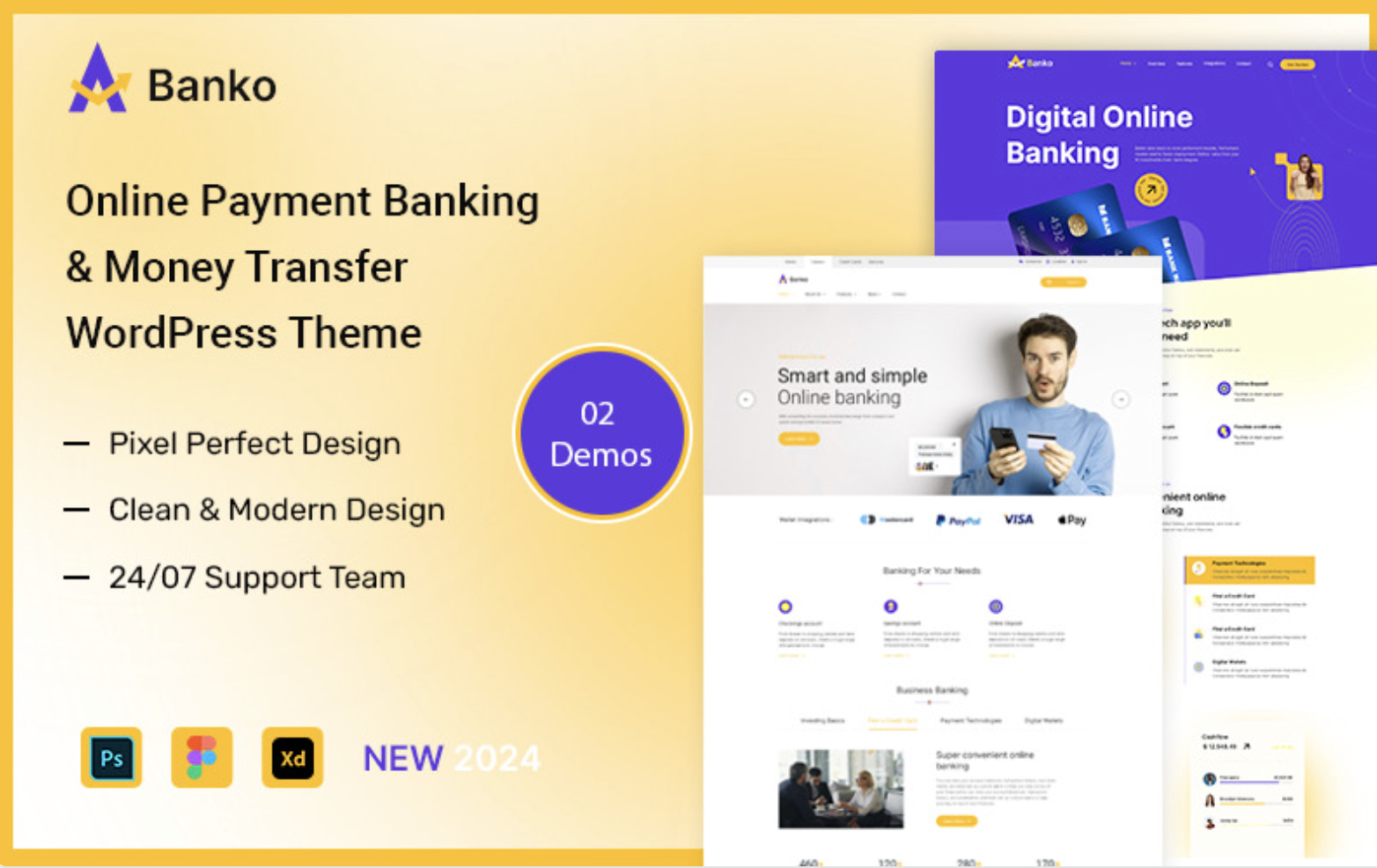 Banko – Online Payment, Banking & Money Transfer WordPress Theme