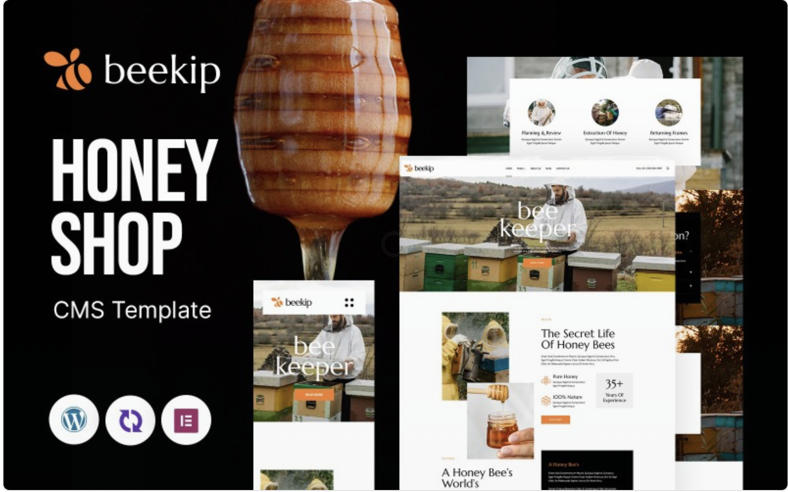 Beekip - Honey Farm Multipurpose Responsive WordPress Theme