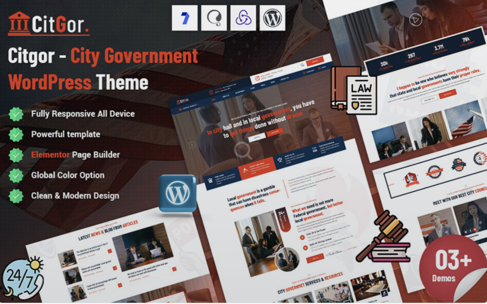 Citgor - City Government WordPress Theme