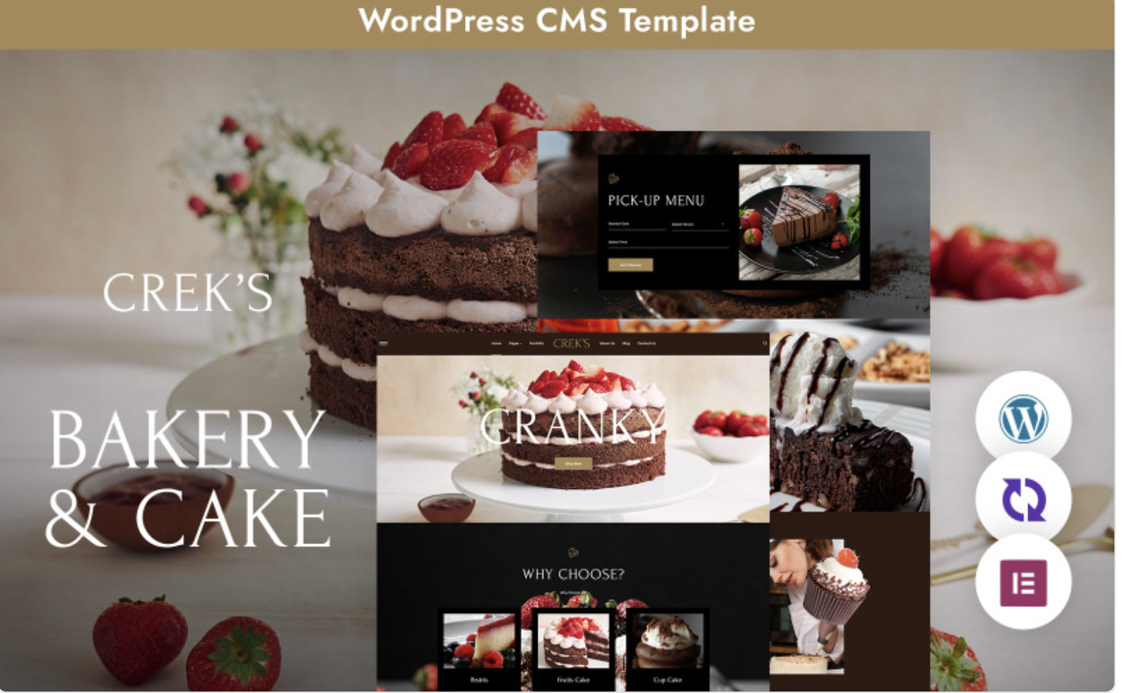 Creks - Cake And Bakery Multipurpose Responsive WordPress Theme