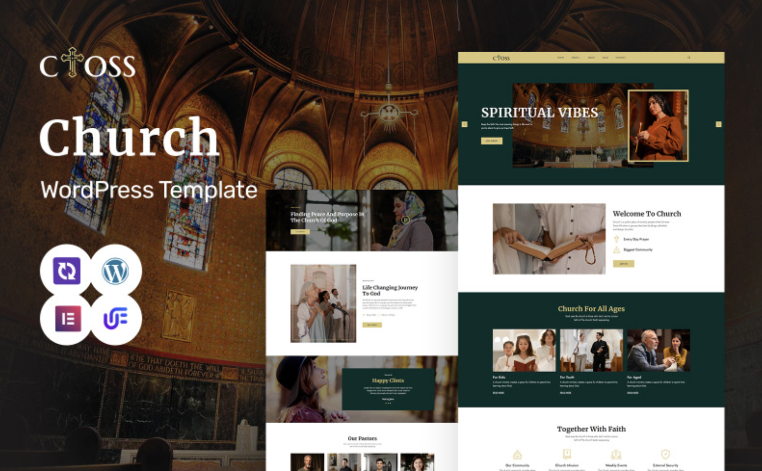 Cross - Church & Religion Elementor WordPress Theme