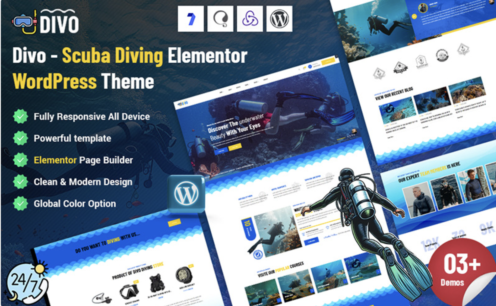 Divo - Scuba Diving WordPress Theme