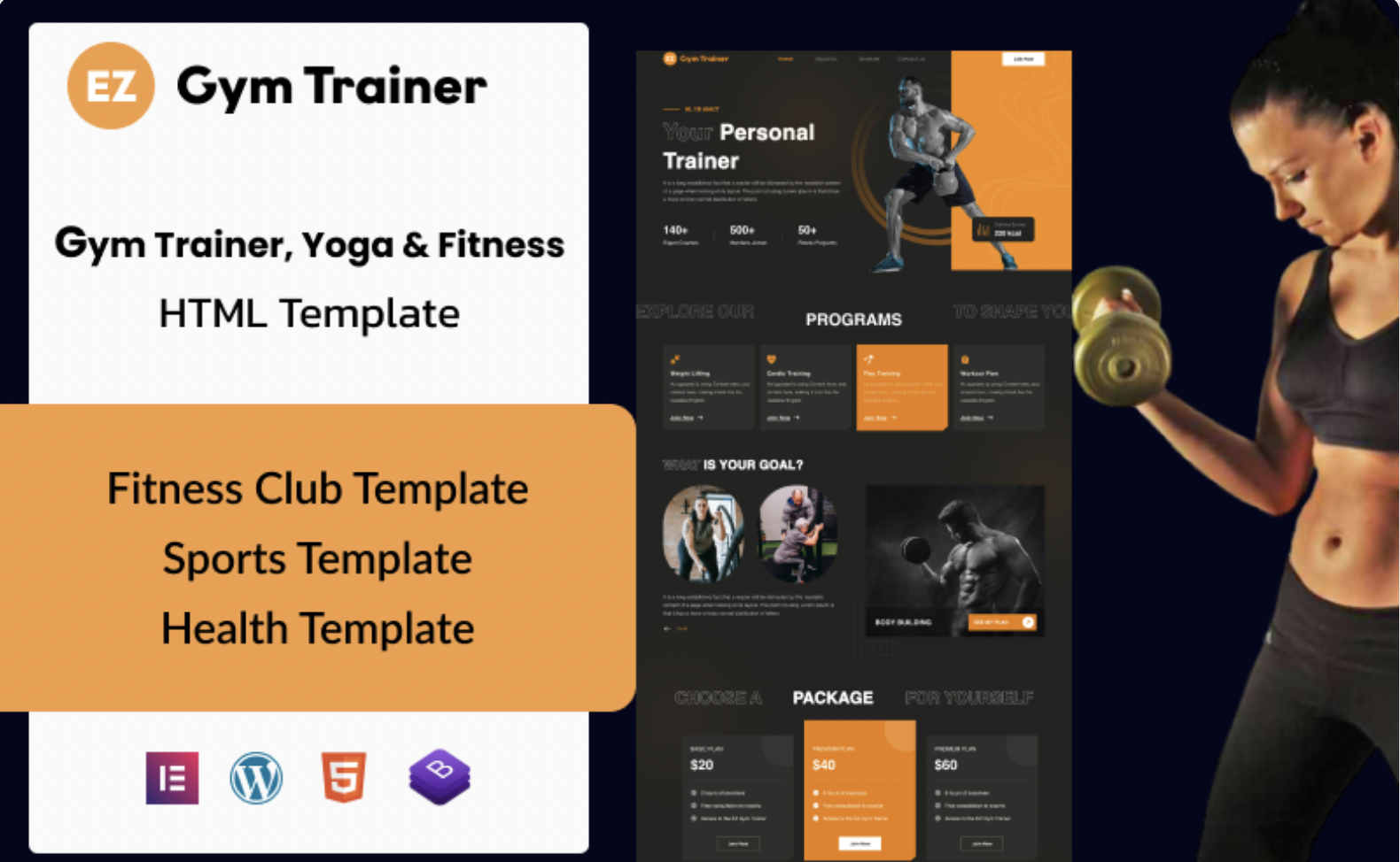 EZ Gym Trainer: Ultimate WordPress Theme for Fitness Experts and Gym Trainer