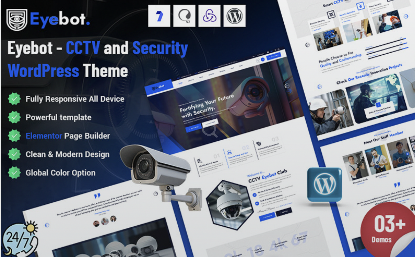 Eyebot - CCTV and Security WordPress Theme