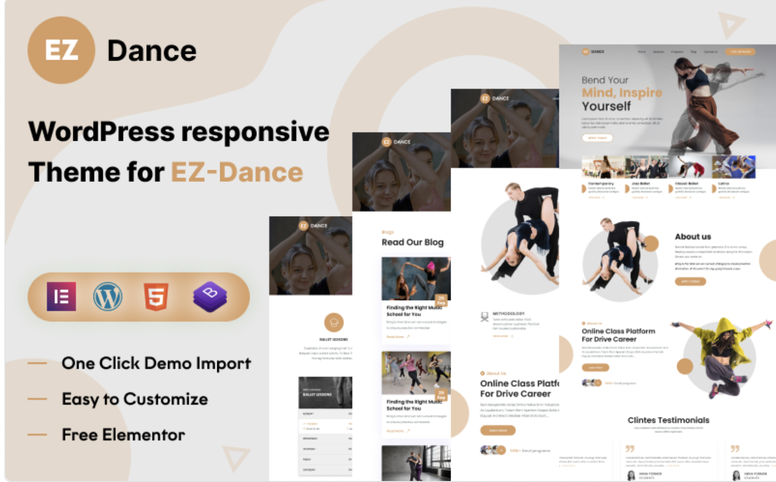 EZ-Dance: Ultimate Dance Studio WordPress Theme