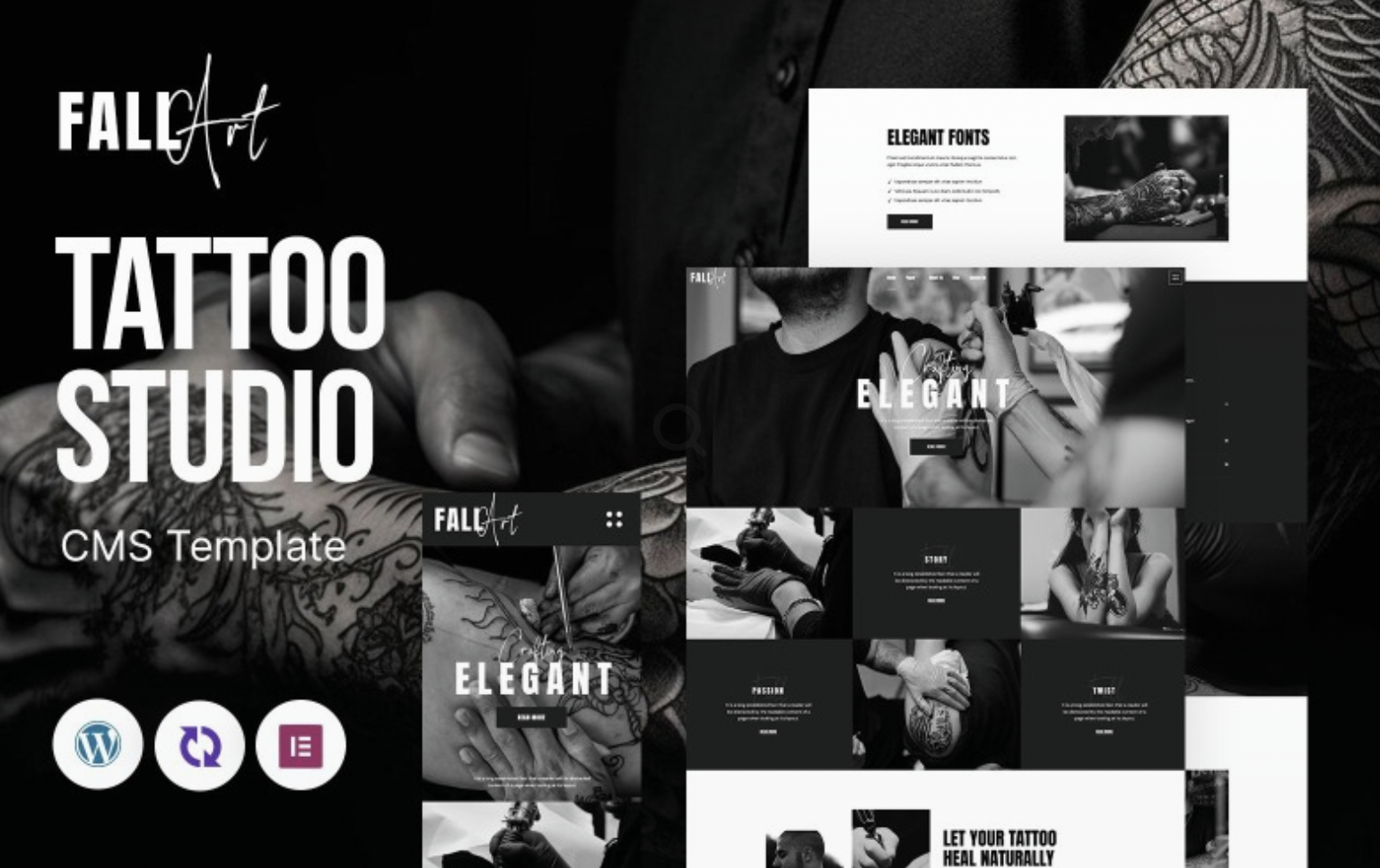 Fall - Tattoo And Tattoo Removal Multipurpose Responsive WordPress Theme