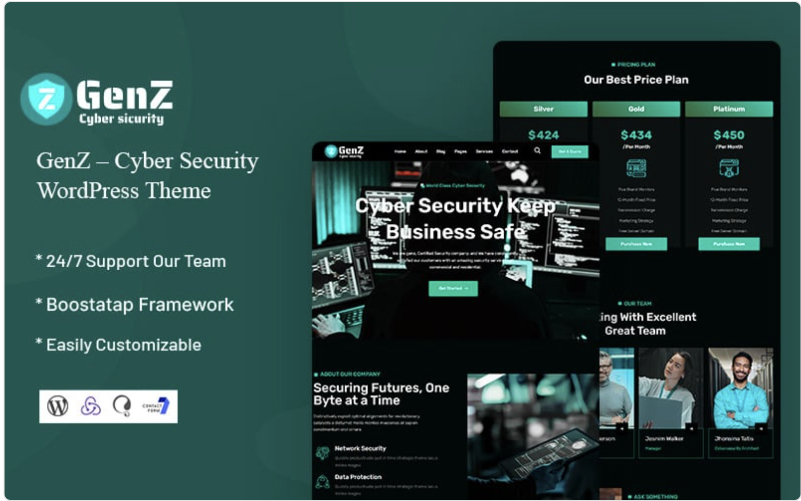 GenZ - Cyber Security WordPress Theme