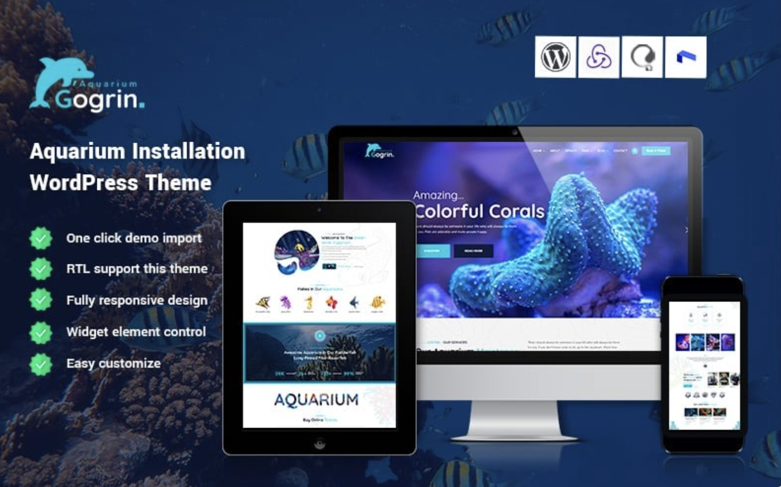 Gogrin - Aquarium Installation and Maintenance Services WordPress Theme