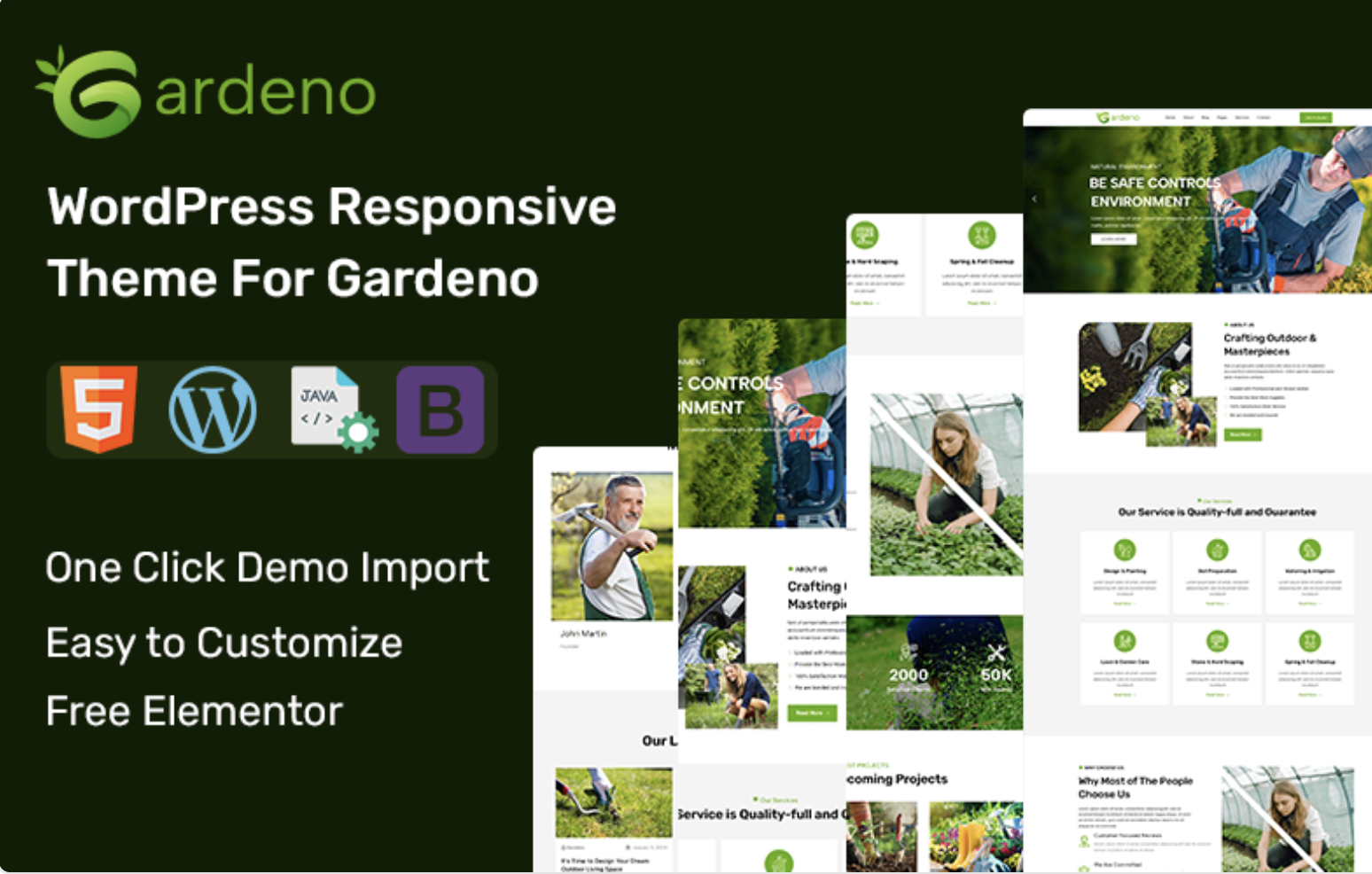 Gardeno-Landscape Gardening WordPress Theme