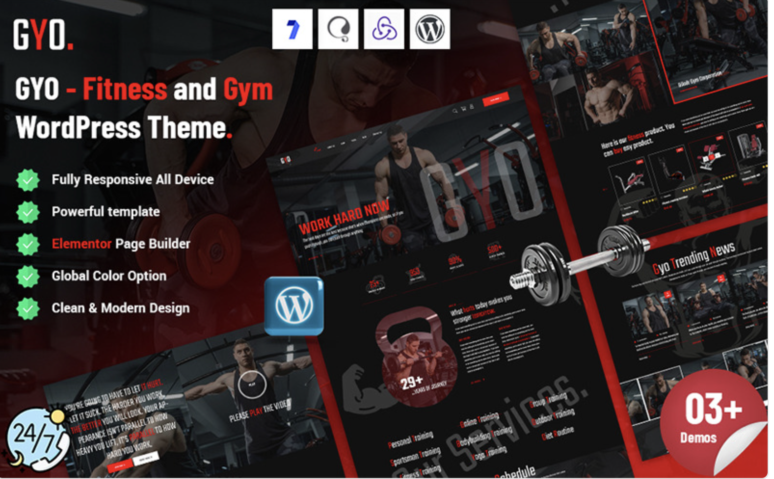 Gyo - Fitness and Gym WordPress Theme