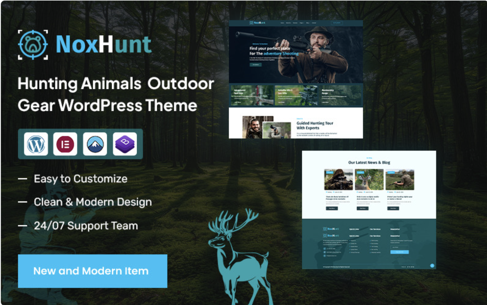 Hunting Animals Outdoor Gear WordPress Theme