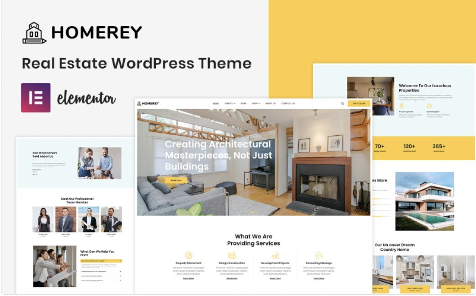 Homerey - Real Estate WordPress Theme