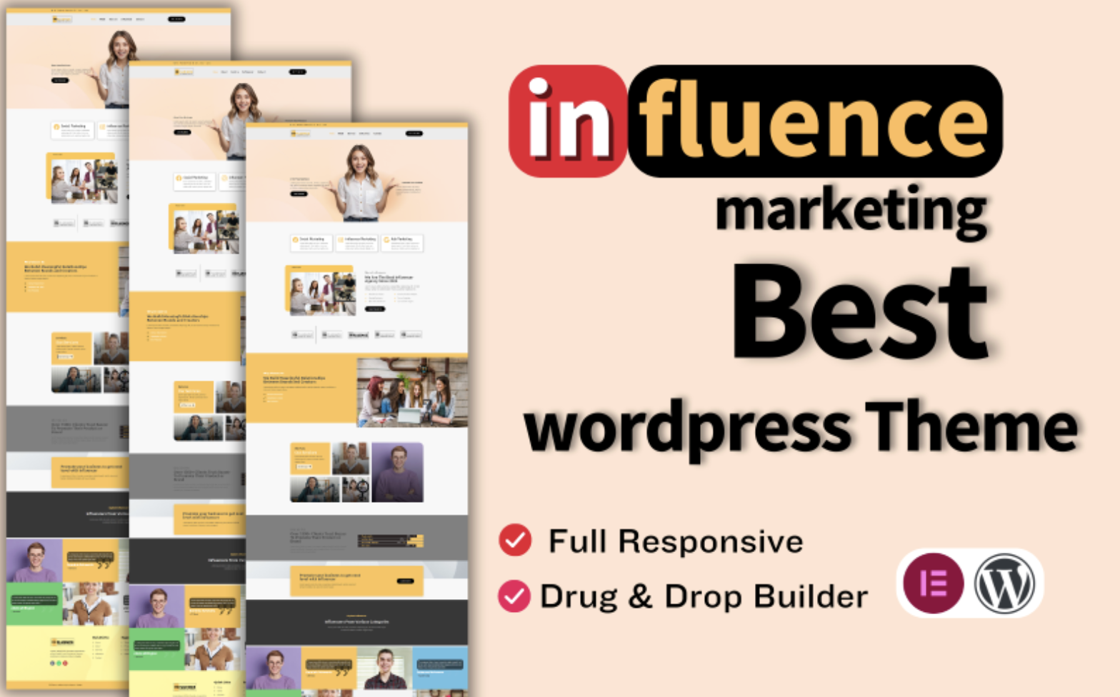 Influence Marketing Digital Wordpress Theme WordPress Theme