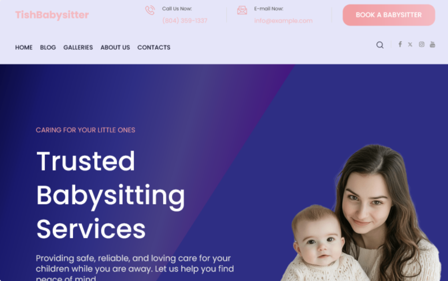 TishBabysitter - Babysitter WordPress Theme