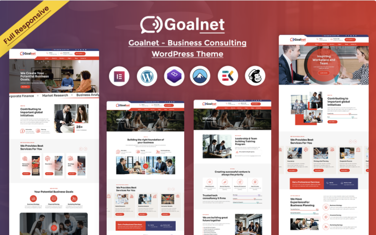 Goalnet - Business Consulting WordPress Theme WordPress Theme