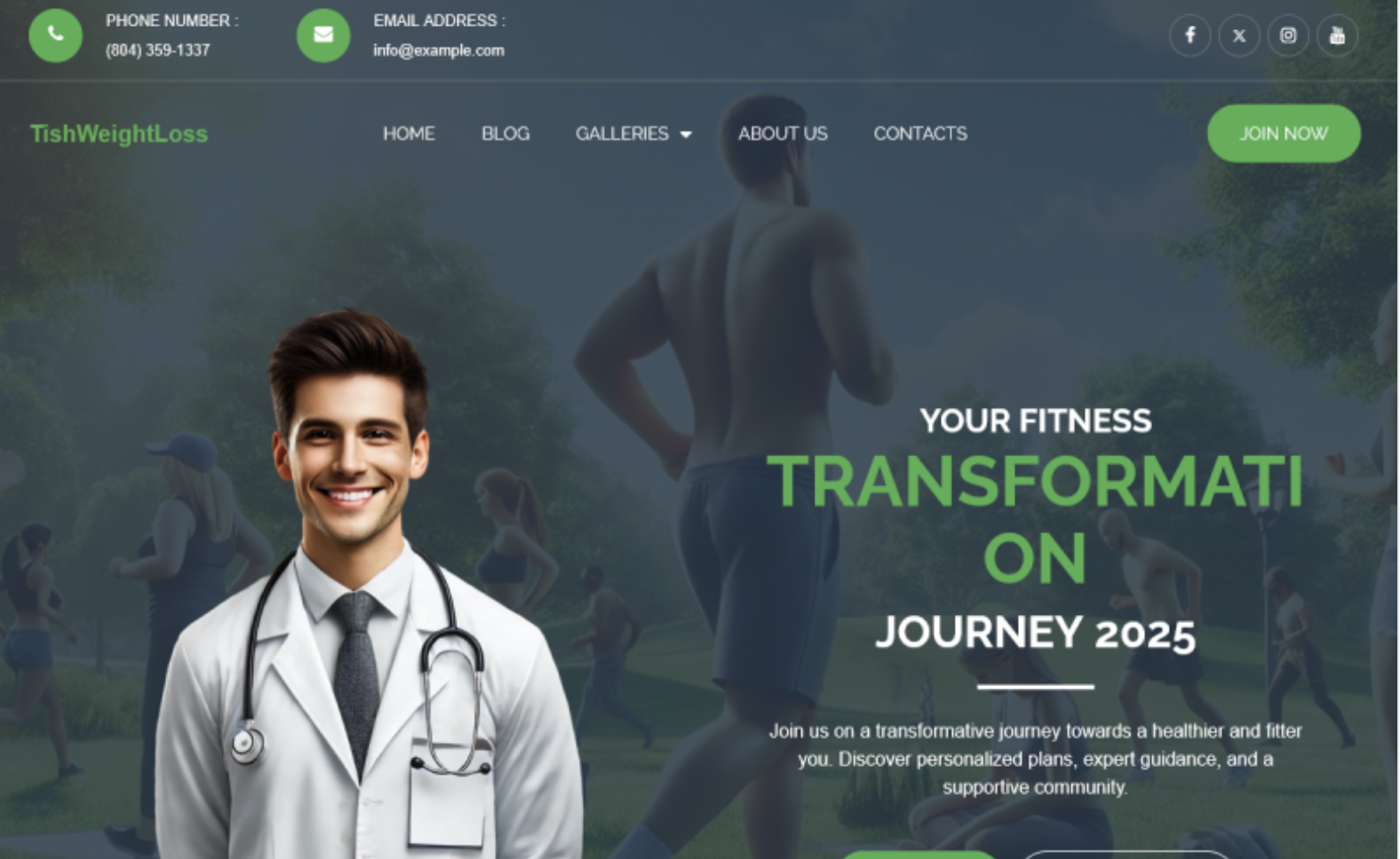 TishWeightLoss - Weight Loss WordPress Theme