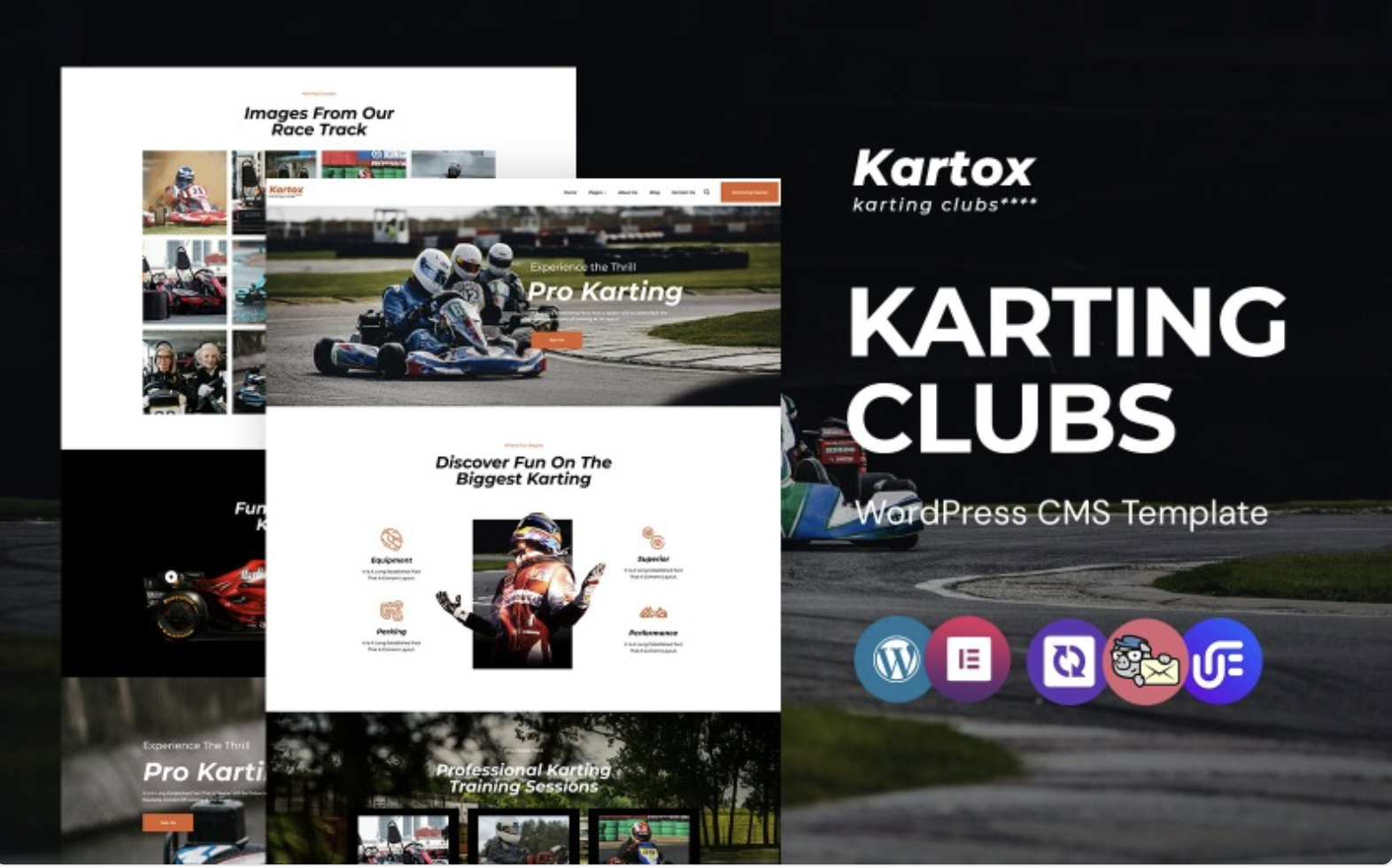 Kartox - Karting Clubs WordPress Elementor Theme WordPress Theme
