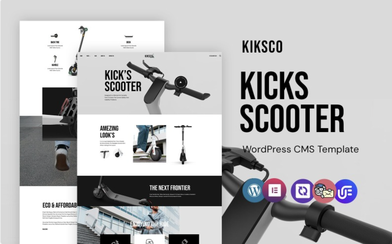 Kiksco - Electric Kicks Scooter WordPress Elementor Theme WordPress Theme
