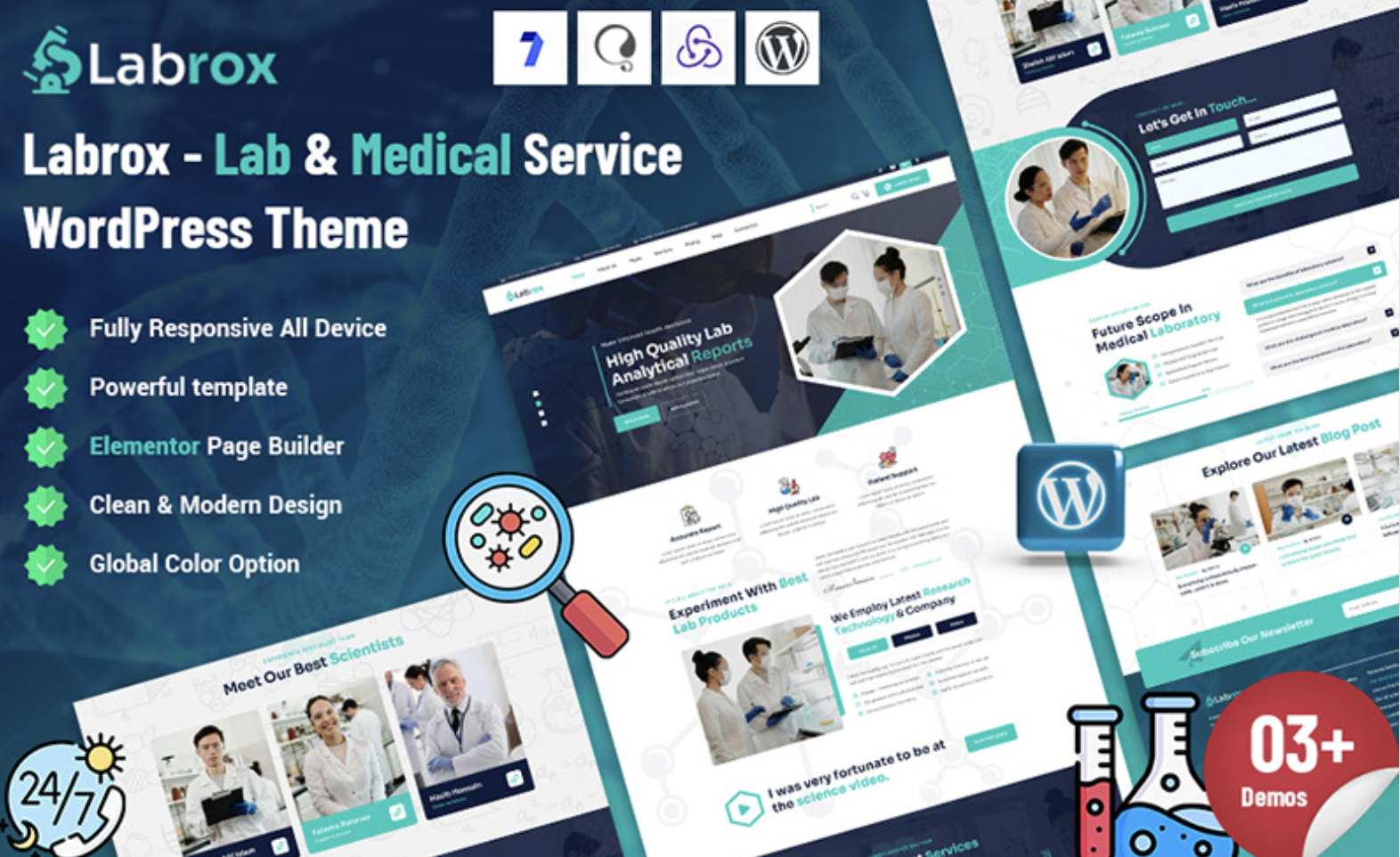 Labrox - Lab Service WordPress Theme