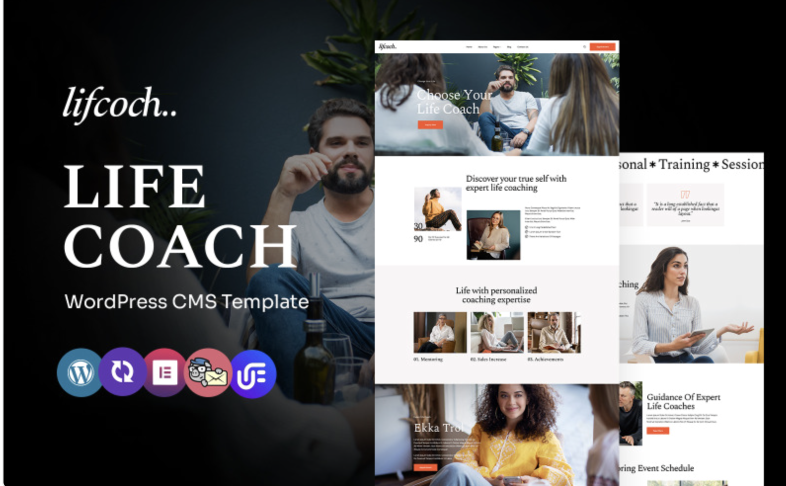 lifcoch - Life Coaching Multipurpose WordPress Elementor Theme WordPress Theme