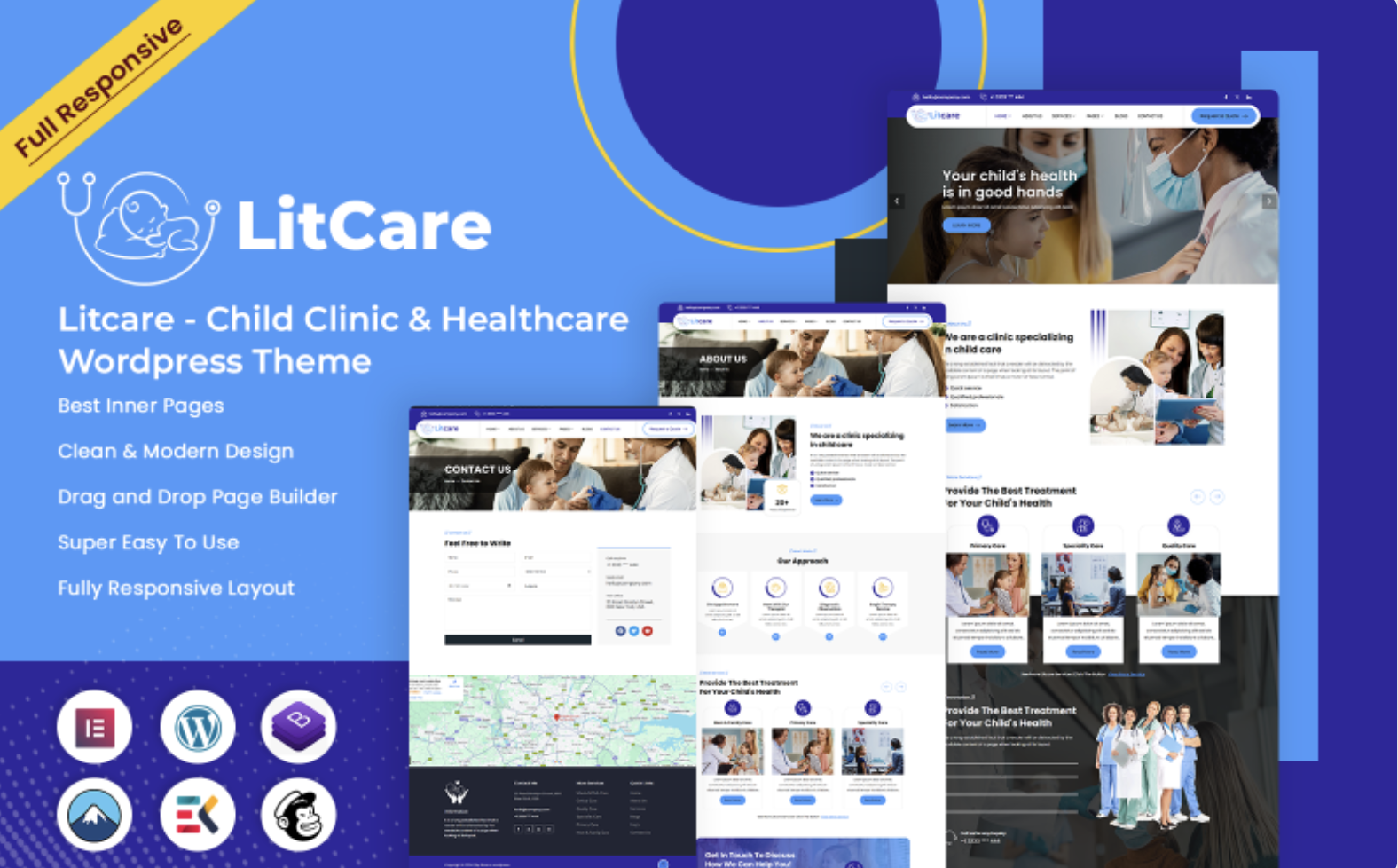 Litcare - Child Clinic & Healthcare Wordpress Theme WordPress Theme