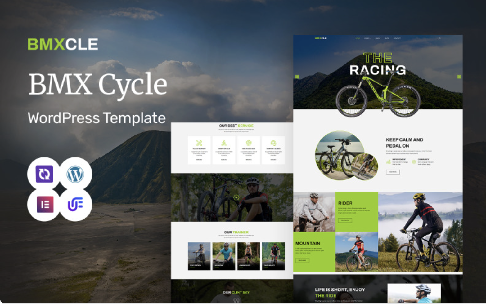 Bmxcle - BMX And Bicycle Multipurpose Modern WordPress Elementor Theme WordPress Theme