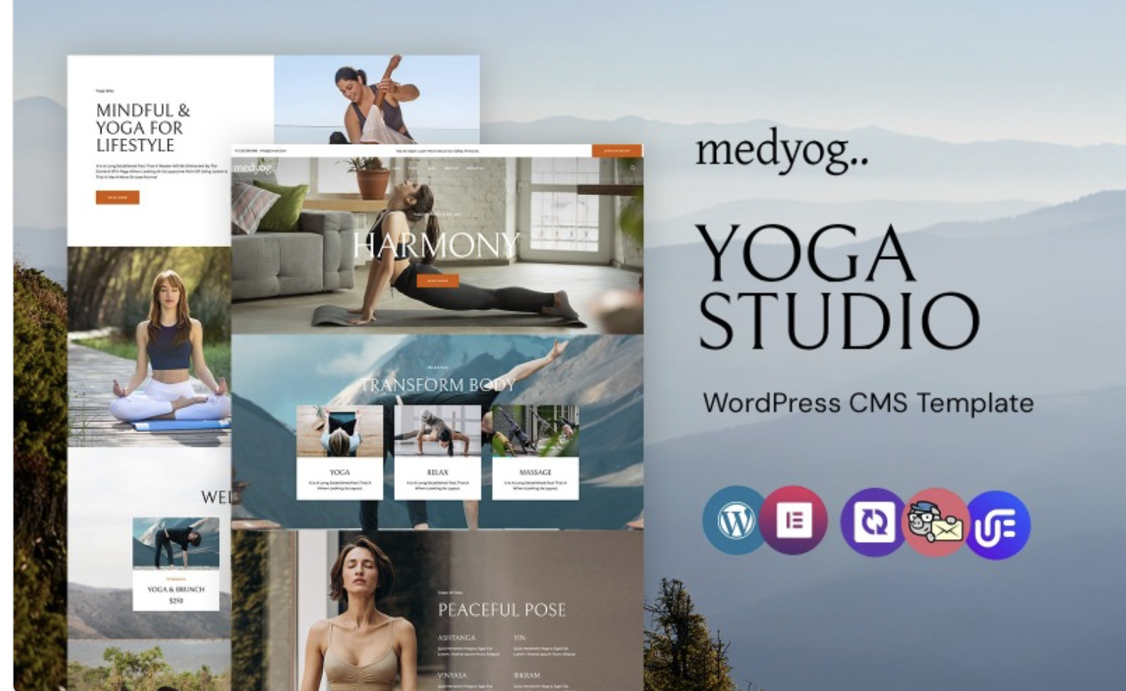 Medyog - Yoga Studio WordPress Elementor Theme WordPress Theme