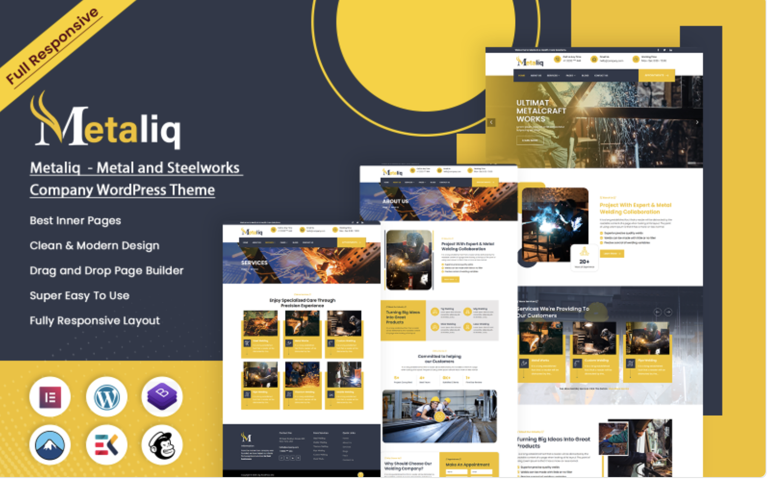 Metaliq - Metal and Steelworks Company WordPress Theme