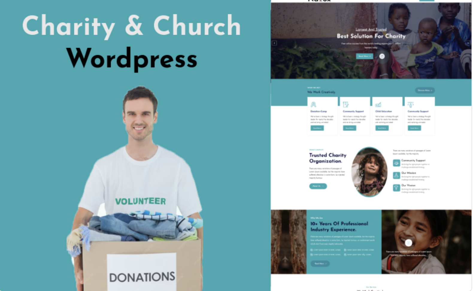 Nazox - Charity Nonprofit/Donation WordPress Theme