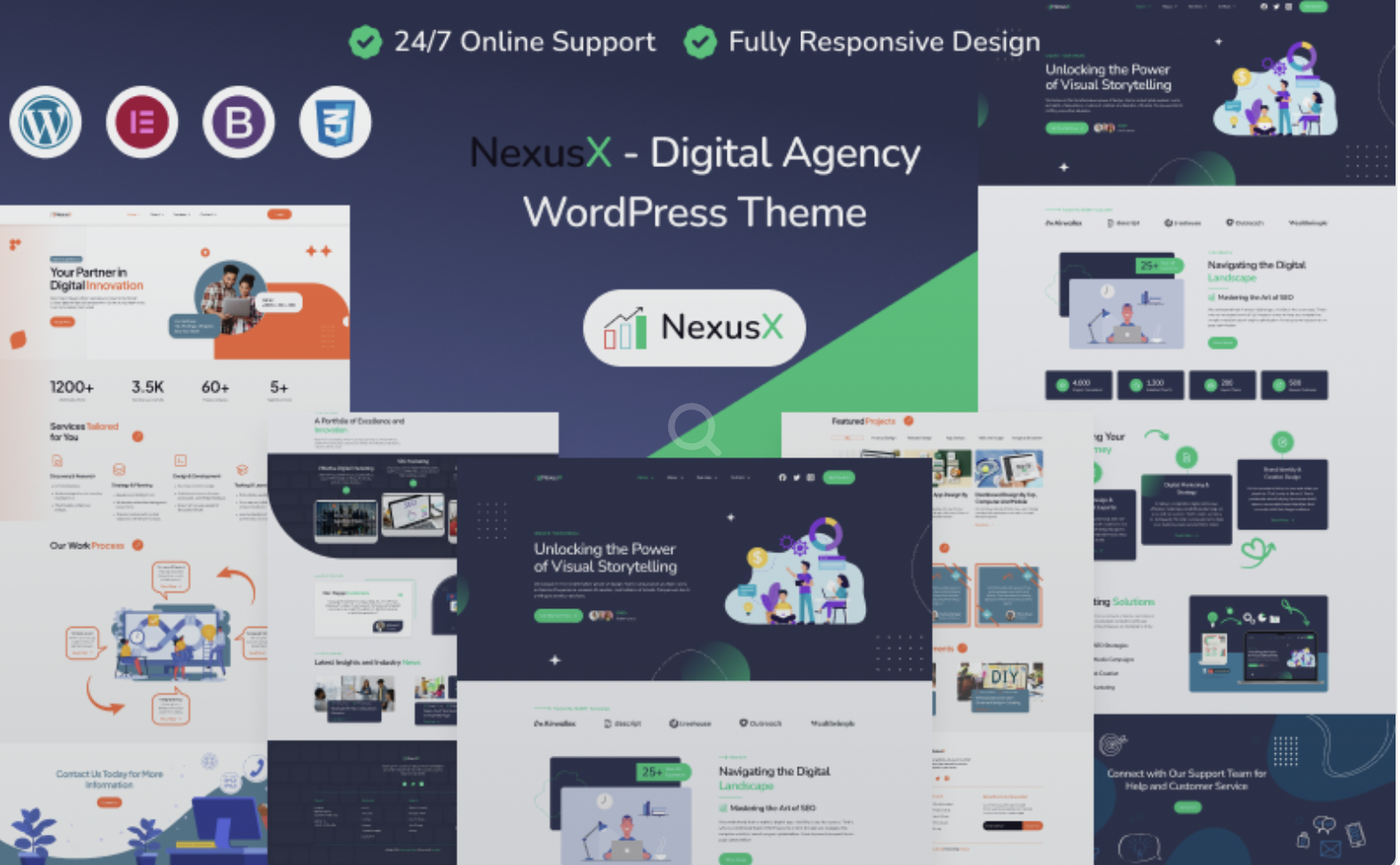 Nexusx - Digital Agency WordPress Theme