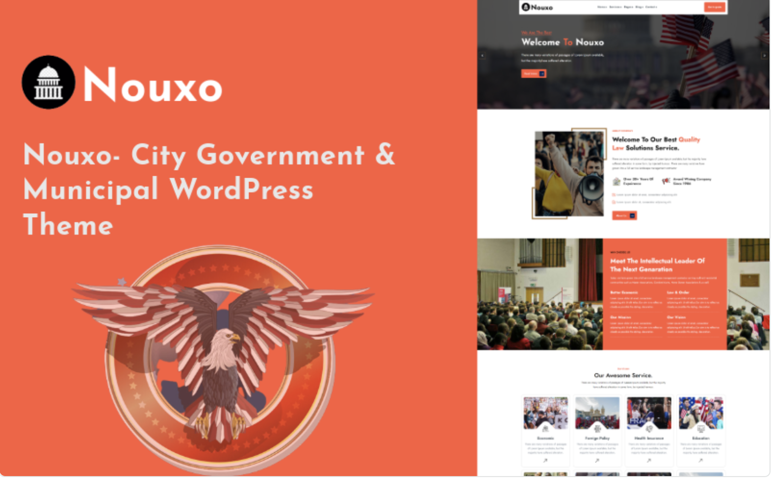 Nouxo - City Government & Municipal WordPress Theme
