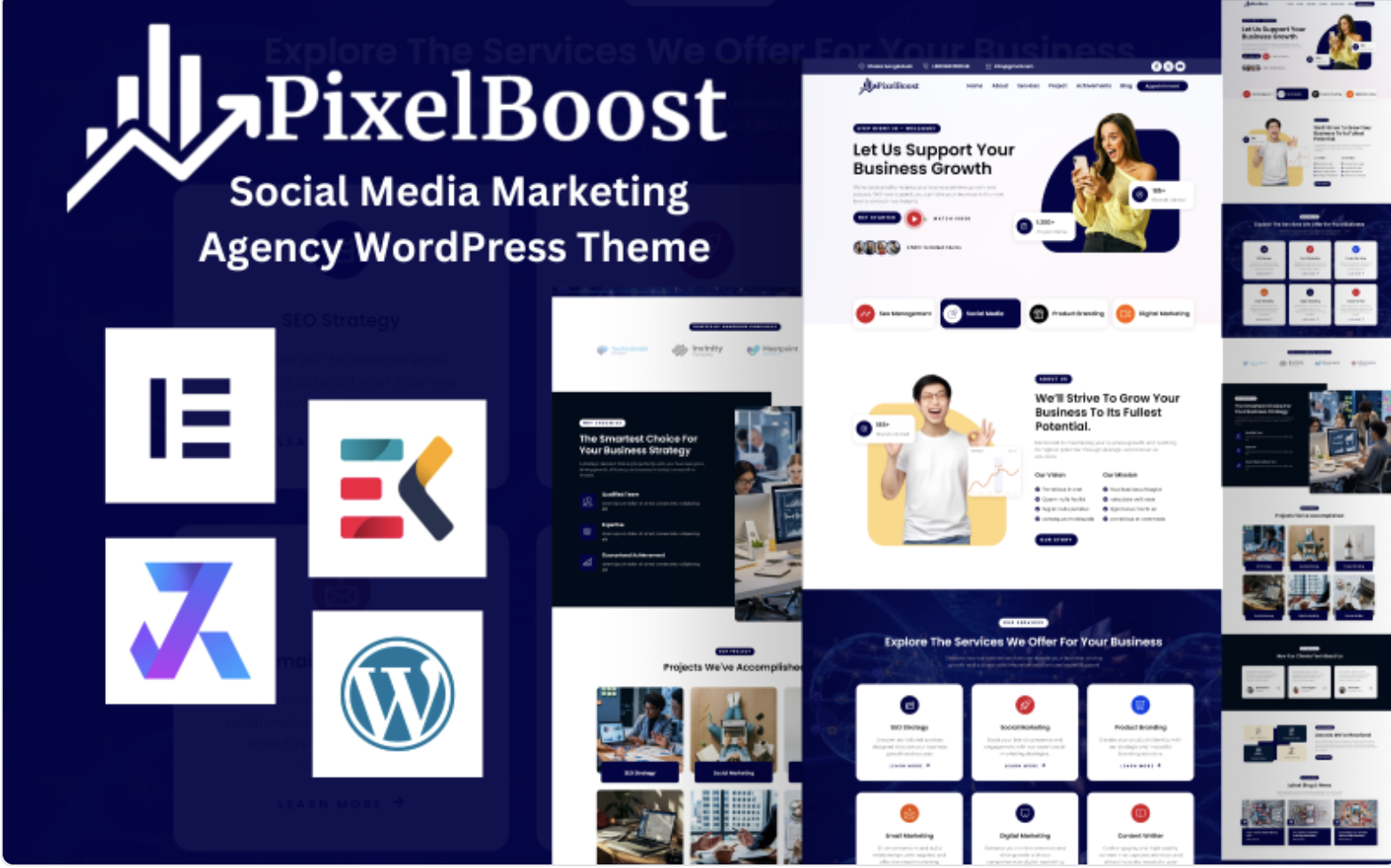 Pixelboost - Social Media Marketing Agency WordPress Theme