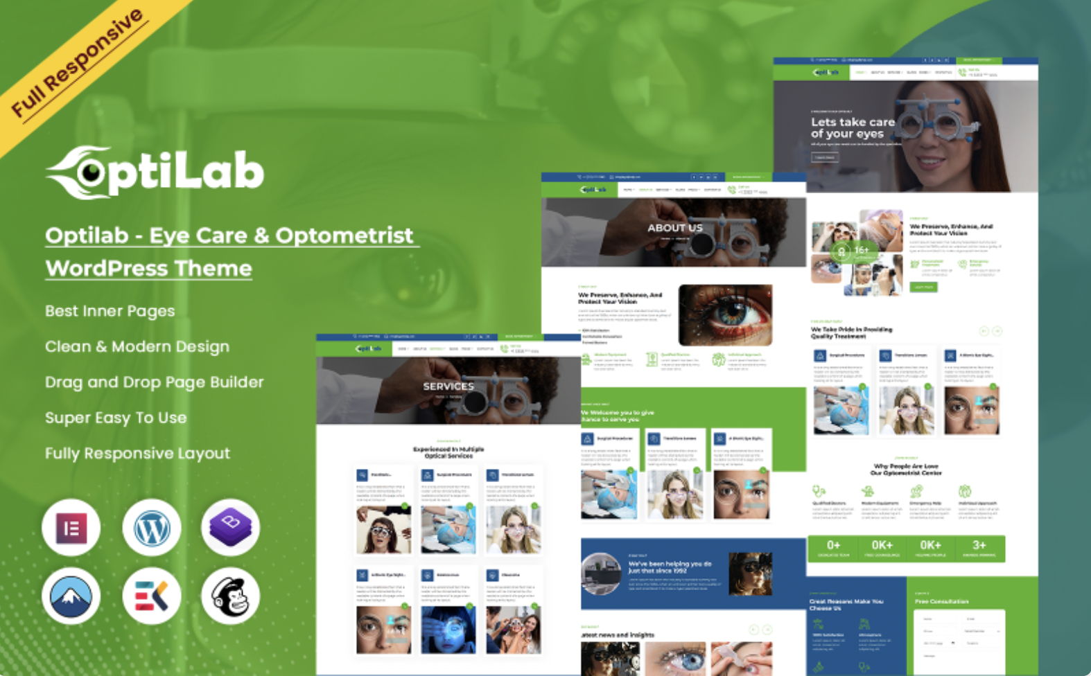 Optilab - Eye Care & Optometrist WordPress Theme