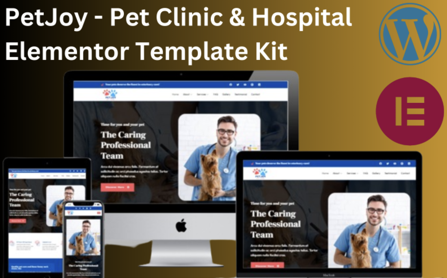 PetJoy - Pet Clinic & Hospital Elementor WordPress Theme