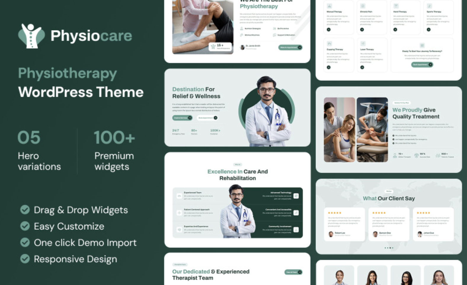 Physiocare - Physiotherapy WordPress Theme