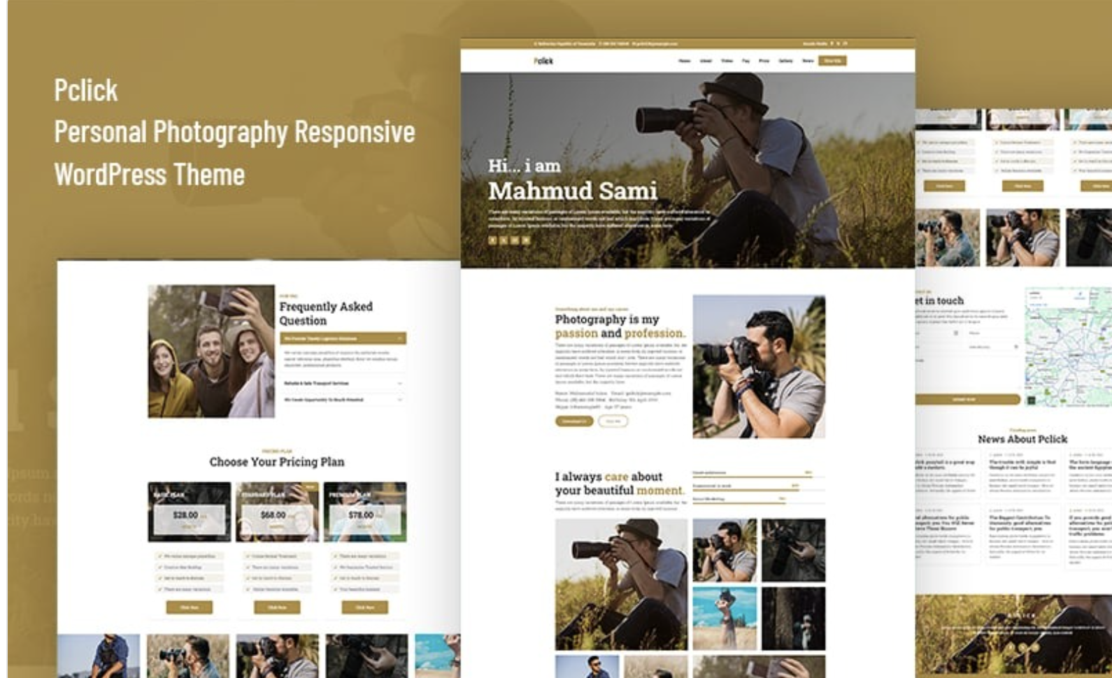 Pclick - Personal Photography WordPress Theme